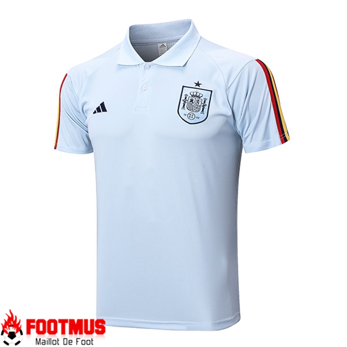 Polo Foot Espagne Bleu Clair 2022/2023