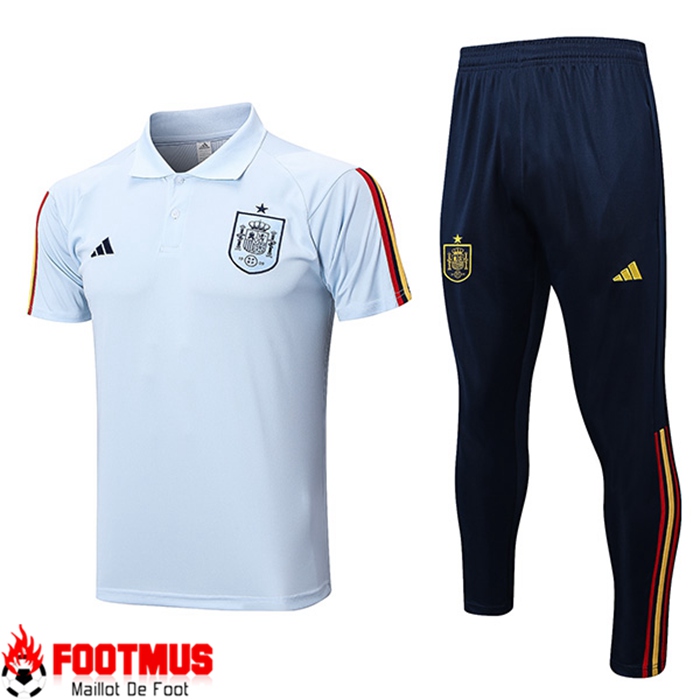 Ensemble Polo Espagne Bleu Clair 2022/2023