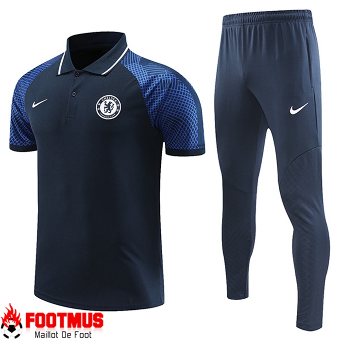 Ensemble Polo FC Chelsea Bleu Marine 2022/2023