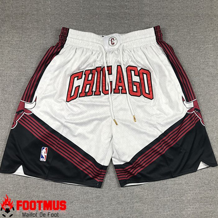Shorts NBA Chicago Bulls Blanc
