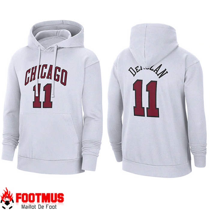 Sweatshirt Training Capuche Chicago Bulls Blanc 2023