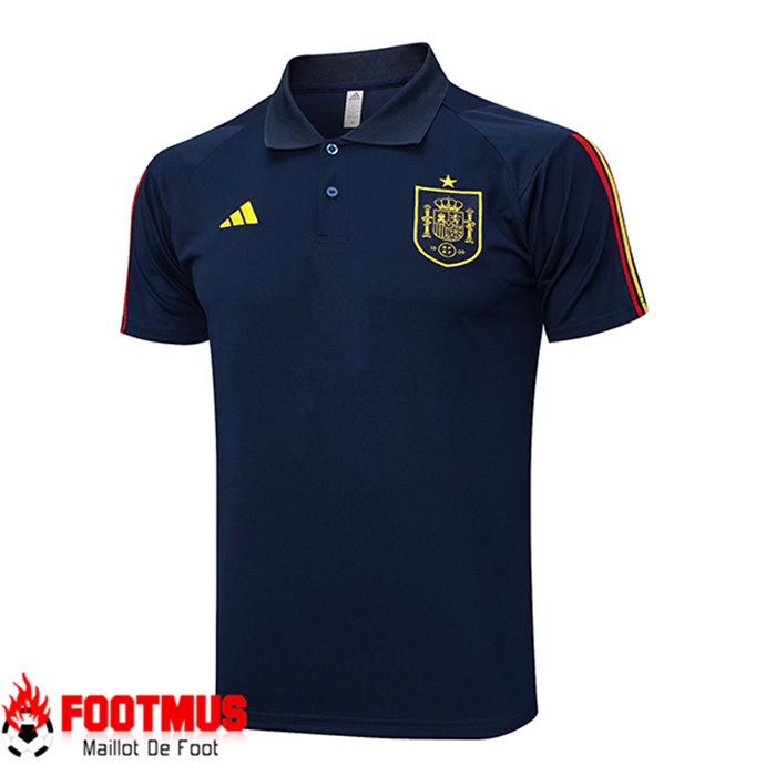 Polo Foot Espagne Bleu Marine 2023/2024