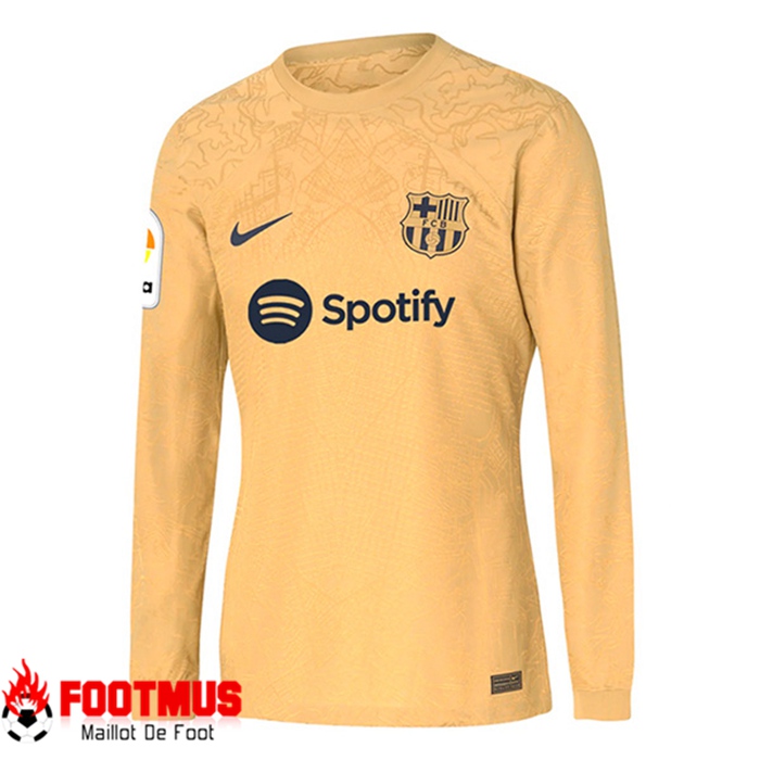 Maillot de Foot FC Barcelone Exterieur Manche Longue 2023/2024