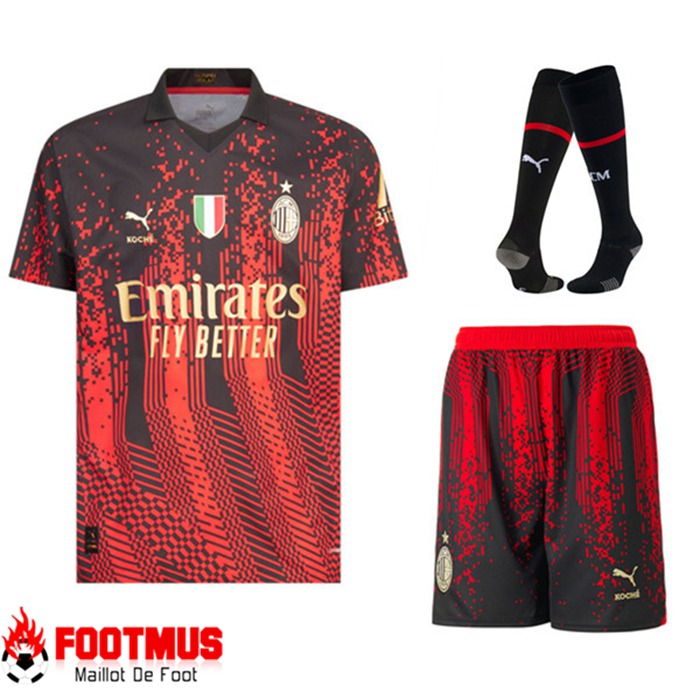 Ensemble Maillot Milan AC x KOCHE Fourth (Short + Chaussettes) 2022/2023