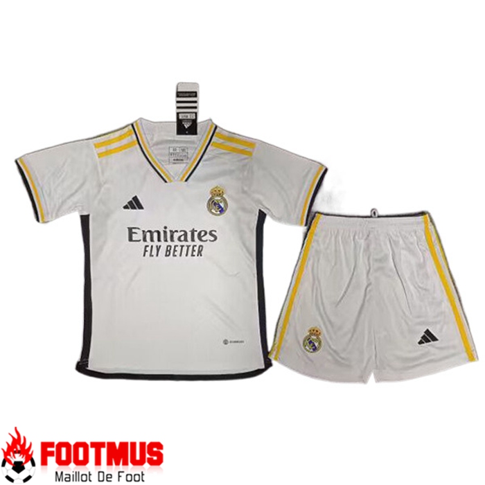 Flocage Maillot de Foot Real Madrid Enfant Domicile Leaked Version 2023/2024 Moins Cher