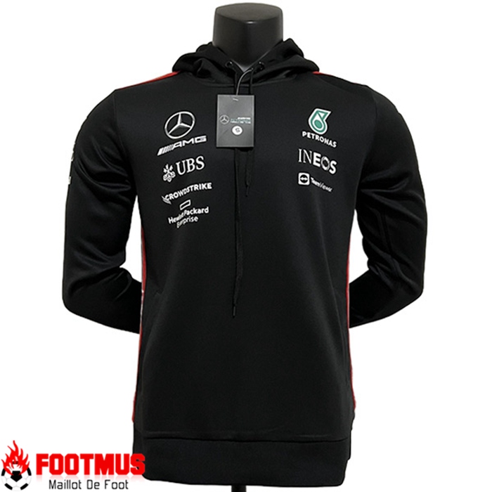 Sweatshirt Capuche F1 Mercedes Benz Team Noir 2023