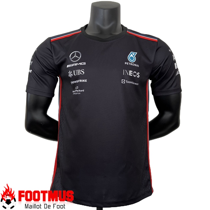 T-Shirt F1 Mercedes Benz Team Noir 2023 -02