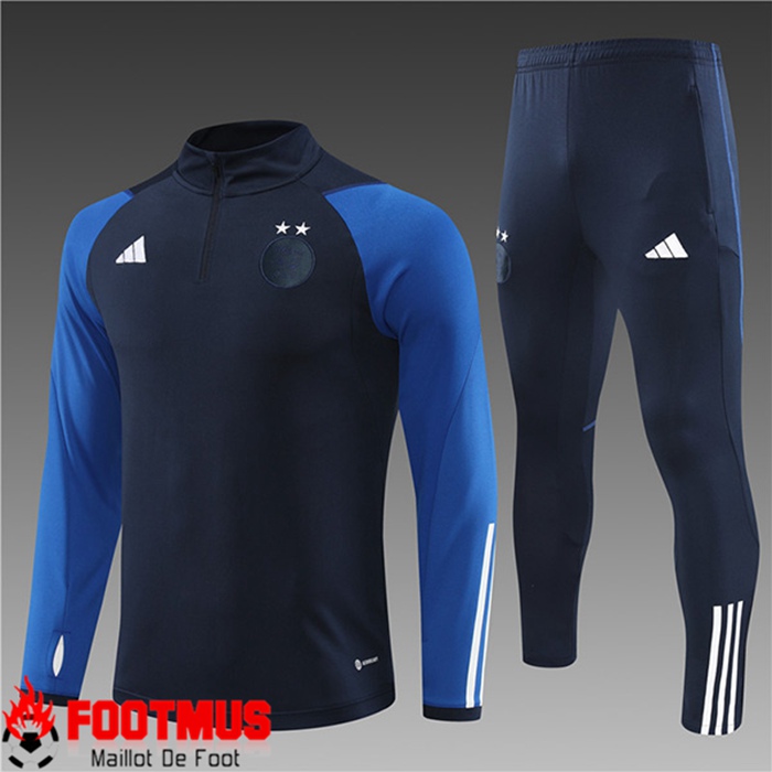 Ensemble Survetement de Foot Algeria Enfant Bleu Marine 2023/2024