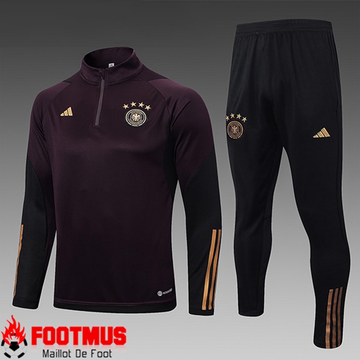 Ensemble Survetement de Foot Allemagne Enfant Brune 2023/2024