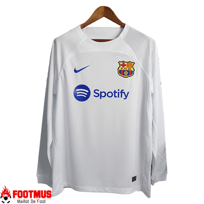Maillot de Foot FC Barcelone Exterieur Manche Longue 2023/2024