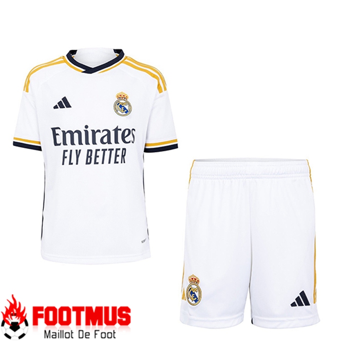 Les Plus Beaux Nouveau Maillot de Foot Real Madrid Enfant Domicile 2023