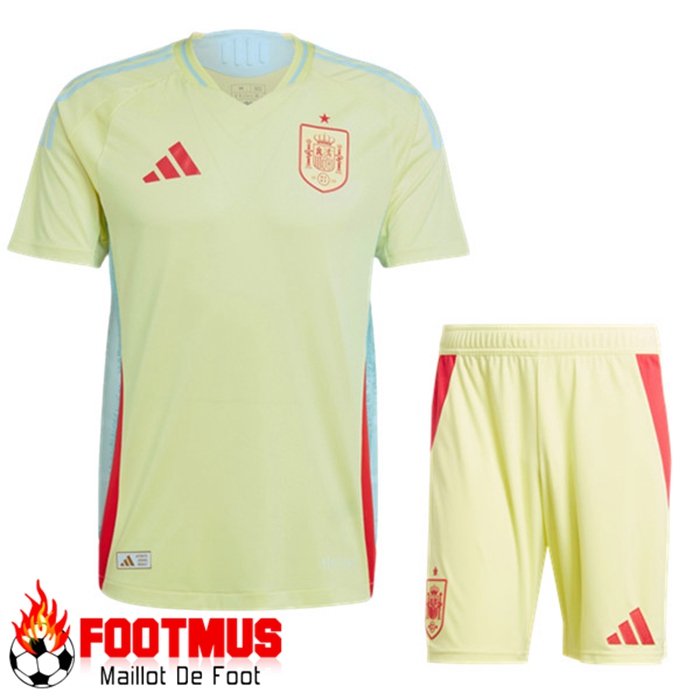 Solde Ensemble Maillot Espagne Exterieur + Short 2025/2025 Moins Cher