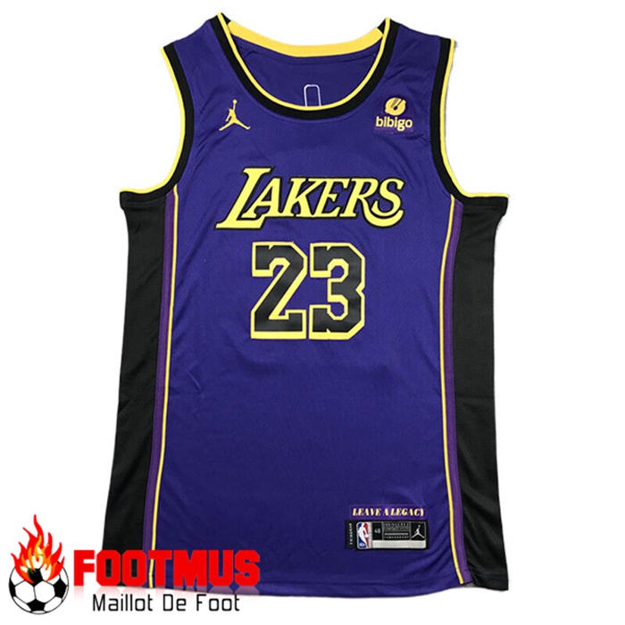 Maillot lakers noir et jaune hotsell