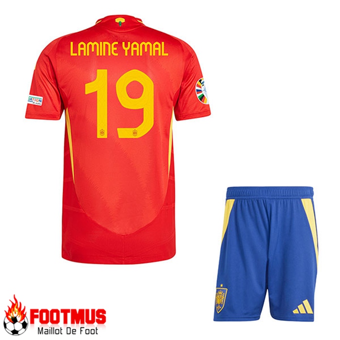 Créer Un Maillot Equipe Foot Espagne (LAMINE YAMAL #19) Enfant 2024/