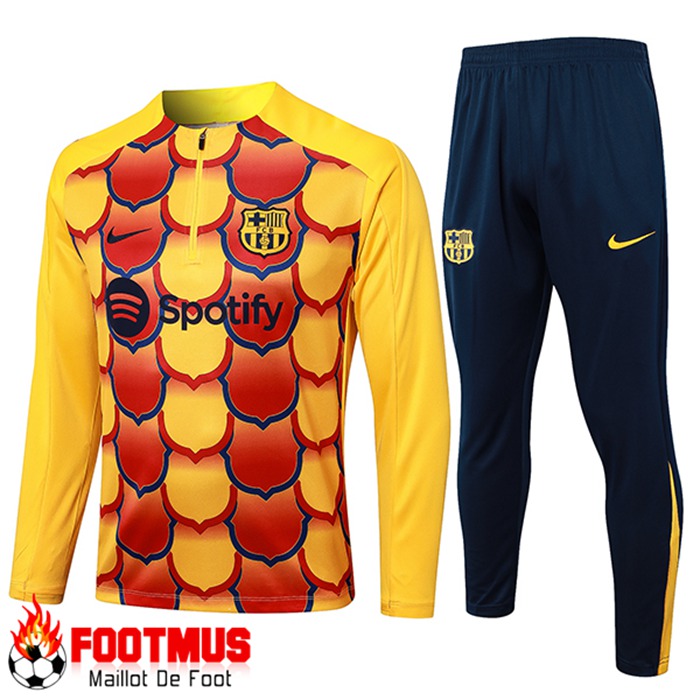 Survetement barcelone jaune fluo best sale