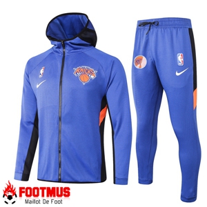Veste A Capuche Survetement New York Knicks Bleu 2020/2021