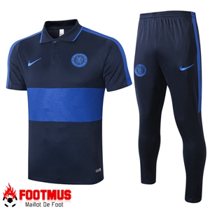 Ensemble Polo FC Chelsea + Pantalon Bleu Royal 2020/2021