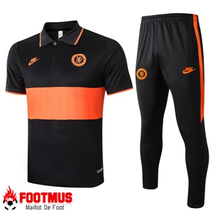 Ensemble Polo FC Chelsea + Pantalon Orange 2020/2021