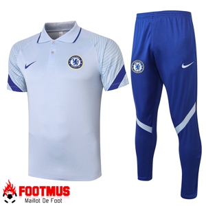 Ensemble Polo FC Chelsea + Pantalon Gris 2020/2021