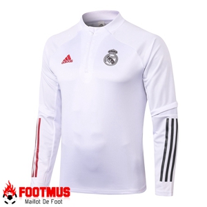 Sweatshirt Training Real Madrid Blanc 2020/2021