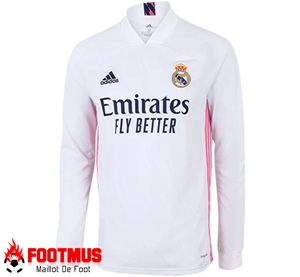 Maillot de Foot Real Madrid Domicile Manche longue 2020/2021